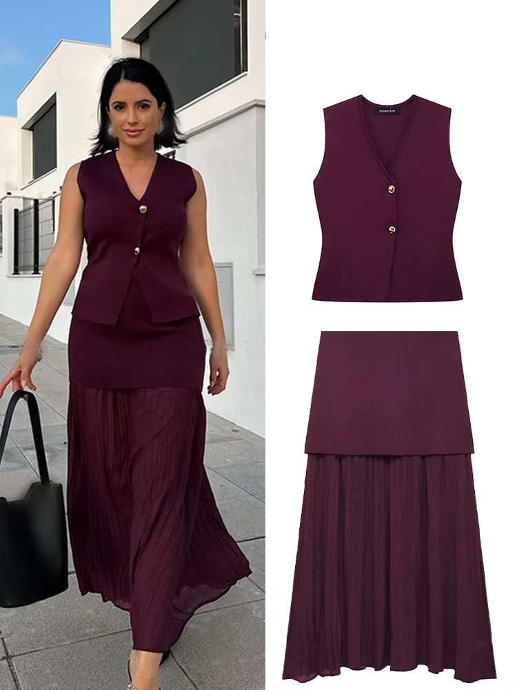 Splicing Elegant Suits Sets