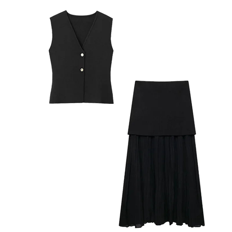Splicing Elegant Suits Sets