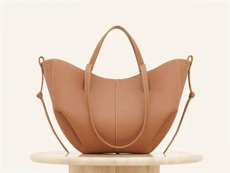 Cowhide Large Tote Shoulder Bag