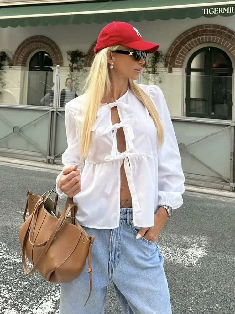 Vintage Women Puff Loose Sleeve