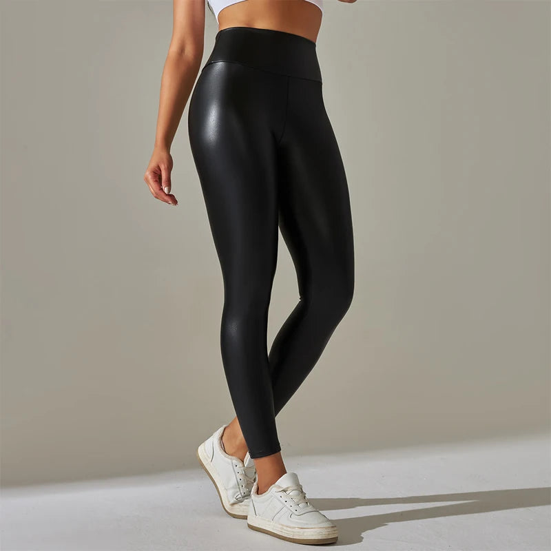 High Waisted Tight and Sexy PU Leather Pants