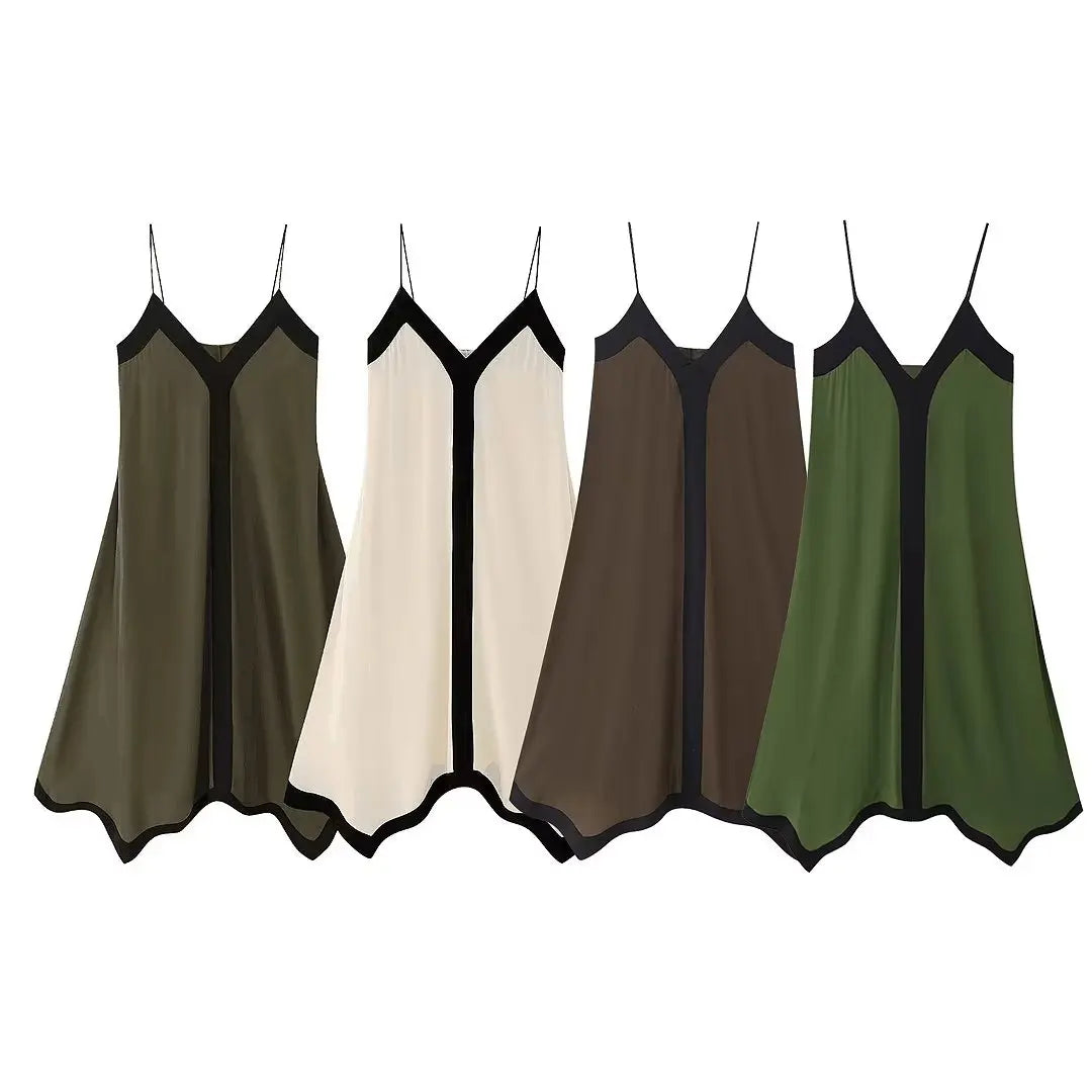 TRAF Stitching Camisole Dress