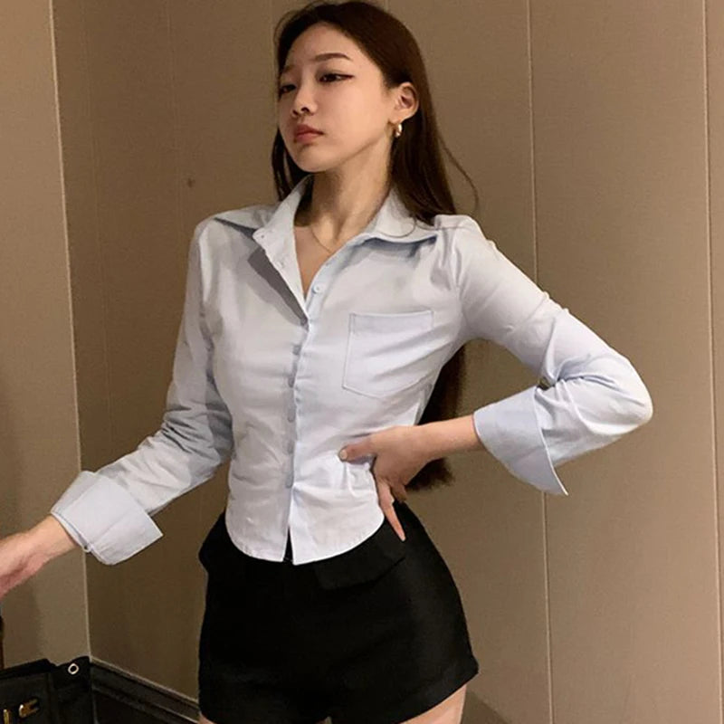 Elegant Slim Blouse Tops