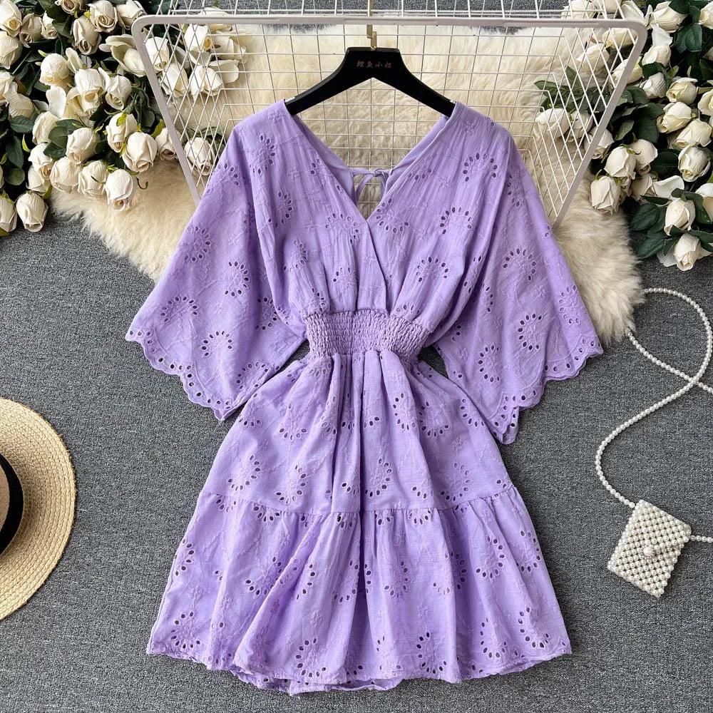 Lace Embroidery Dress