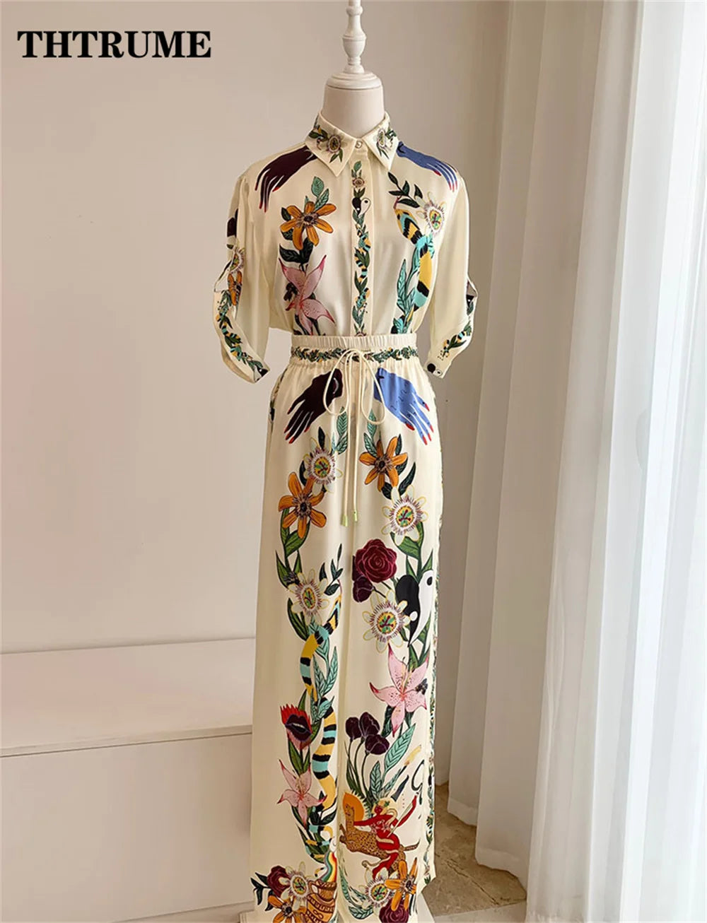 Elegant Summer Floral Print Co-ords