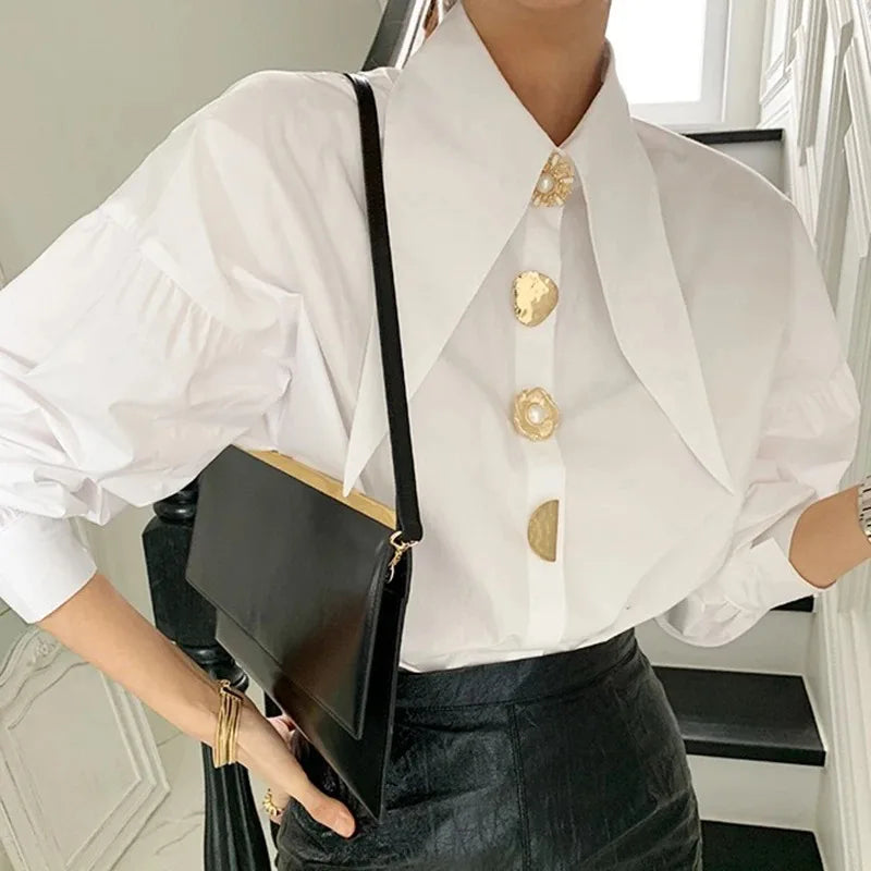White Elegant Pearl Long-sleeved