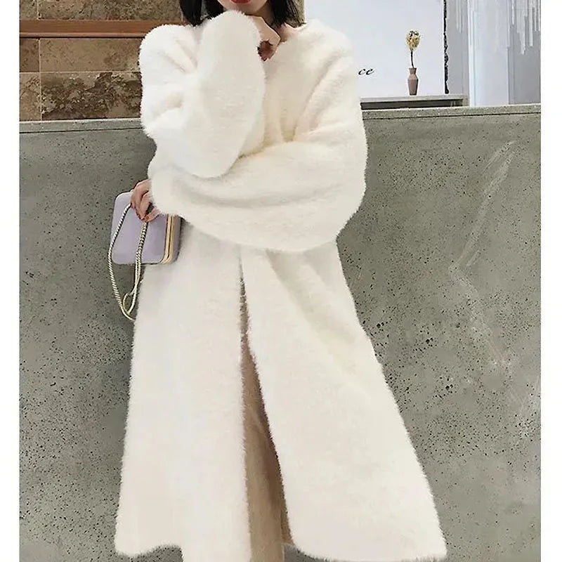 White Long Cardigan