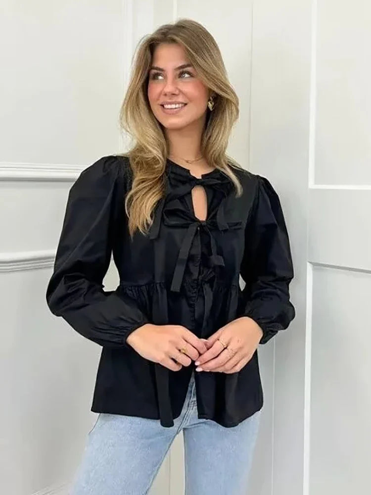 Vintage Women Puff Loose Sleeve