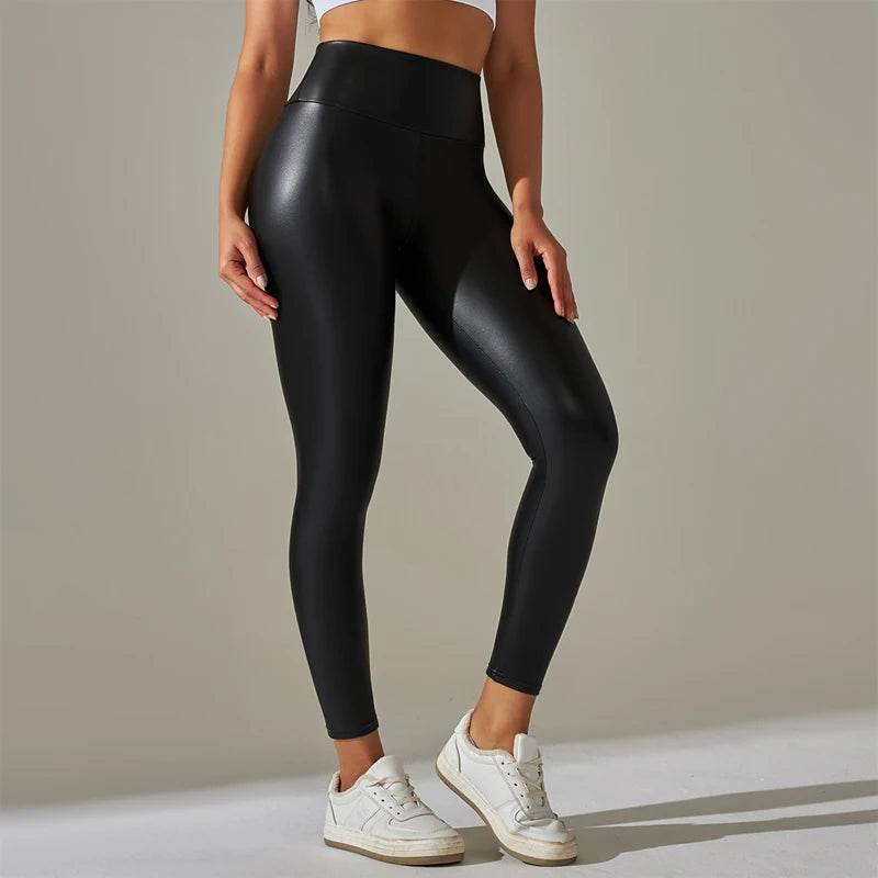 High Waisted Tight and Sexy PU Leather Pants