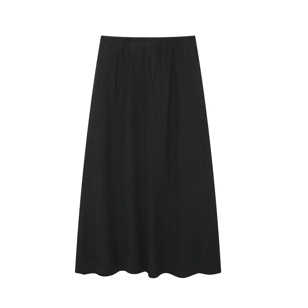 Chic V-neck Sleeveless Lace-up Casual Skirt Set