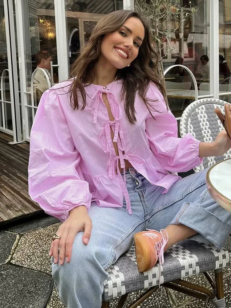 Vintage Women Puff Loose Sleeve