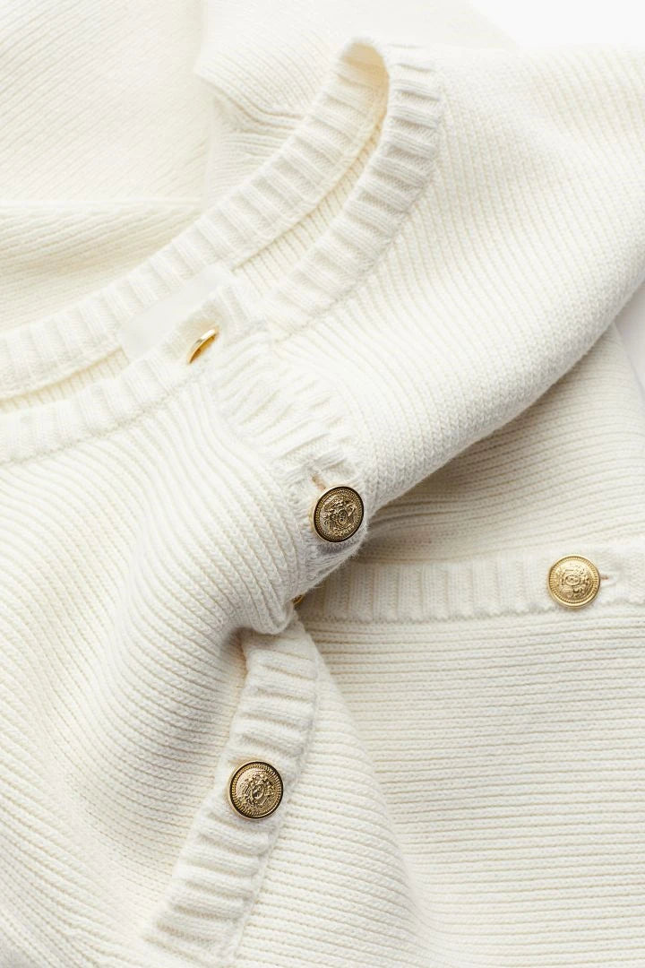 Tossy White Knit Mini Dress