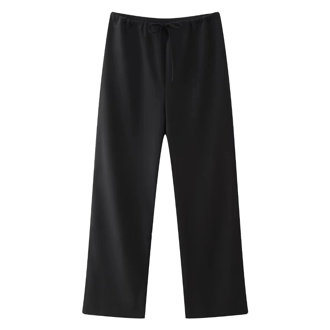 TRAF Halter Neck Asymmetrical Top and Pants