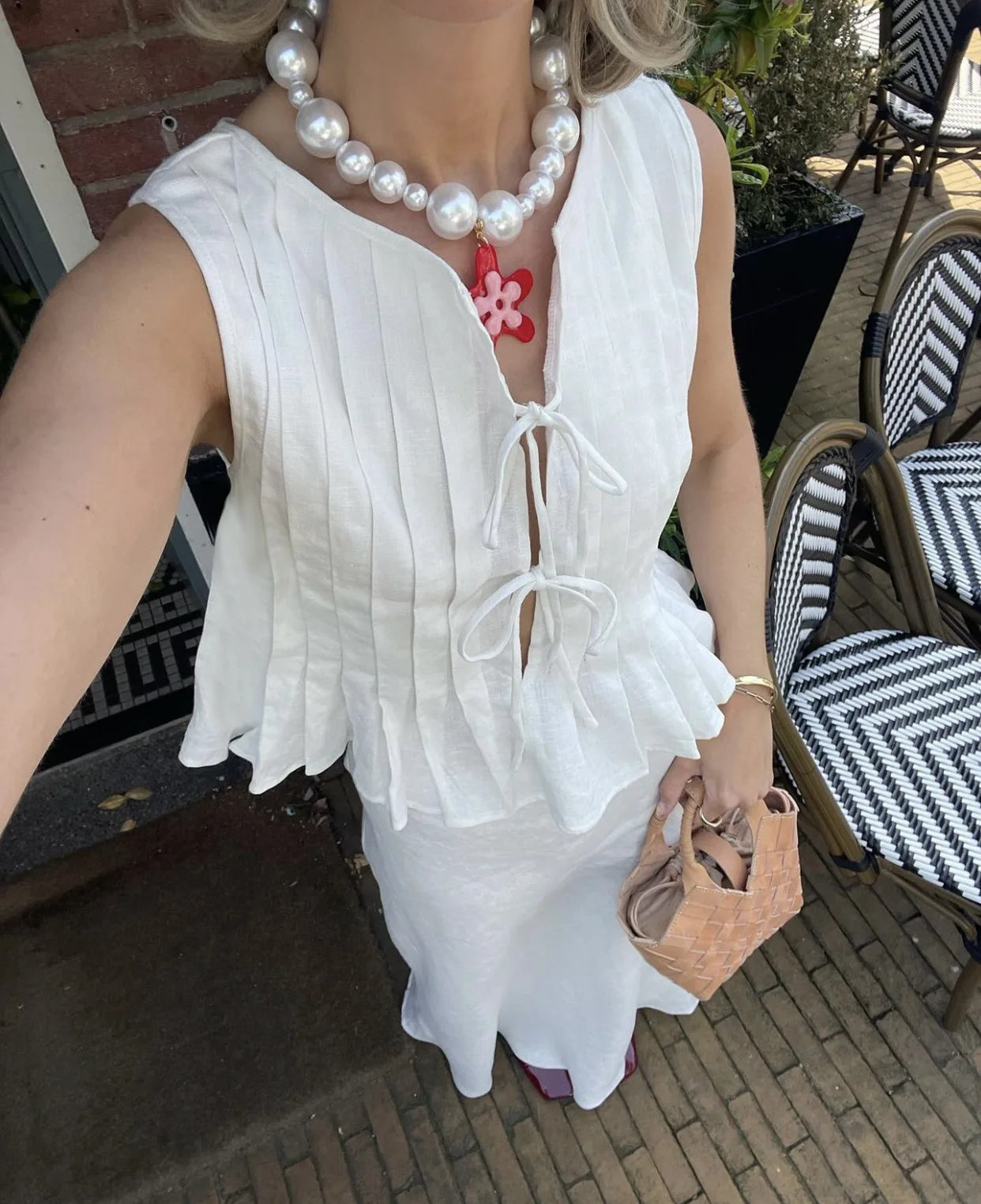Fashion Bow Lace Up Shirts