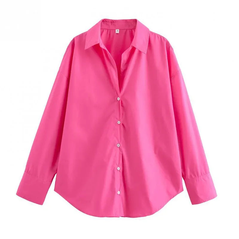 Stripe Casual Contrast Blouse
