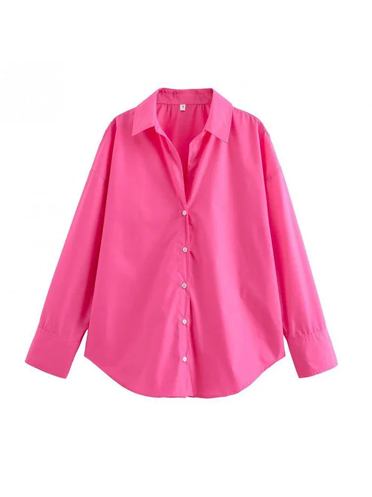 Stripe Casual Contrast Blouse