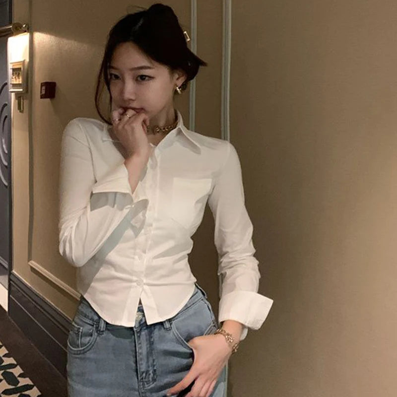 Elegant Slim Blouse Tops