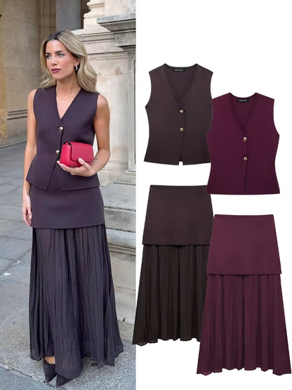 Splicing Elegant Suits Sets