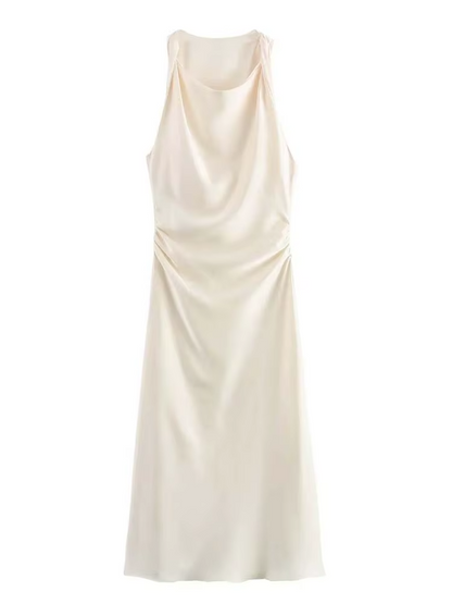 Satin Slip Midi Dress