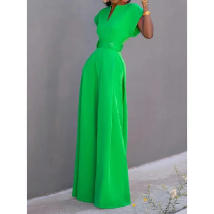 Elegant Jumpsuits with Sleeve and Wide Leg