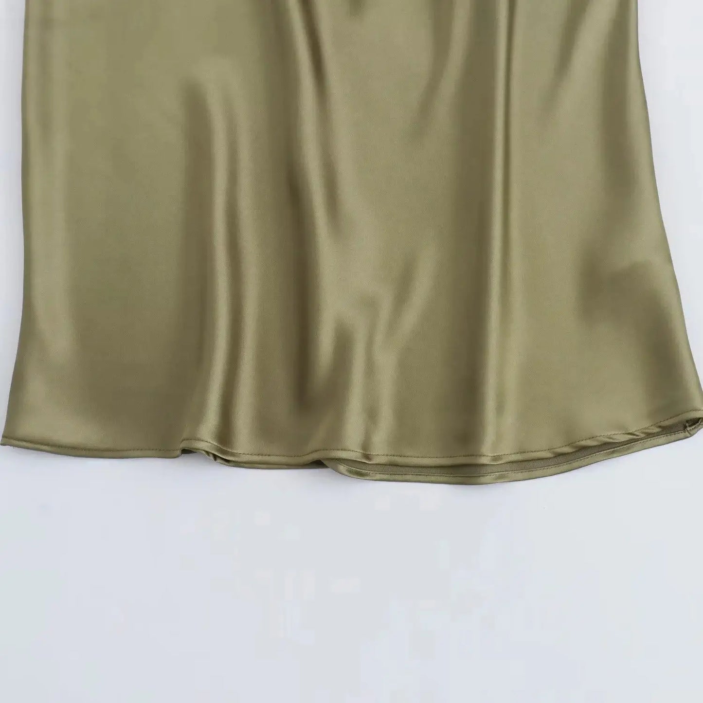 Satin Slip Midi Dress