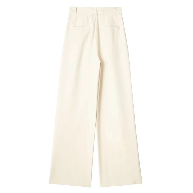 High Waist Baggy Suit Pants