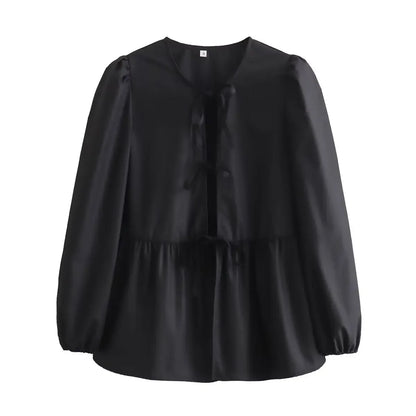 Vintage Women Puff Loose Sleeve