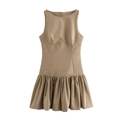 Women's Ruffled Mini Dress