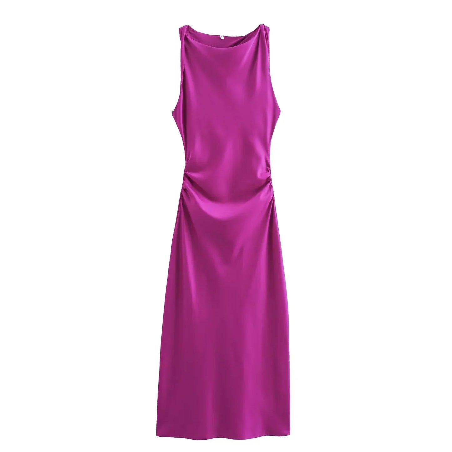 Satin Slip Midi Dress