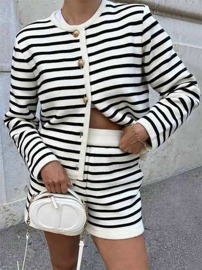 Tossy Striped Knit Set