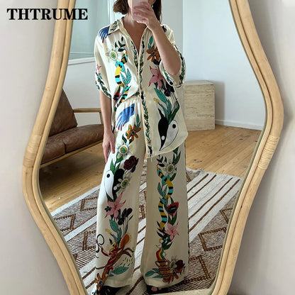 Elegant Summer Floral Print Co-ords