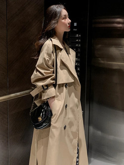 Lapel Women Trench Coat