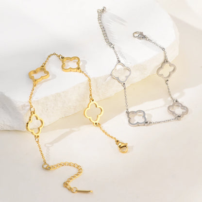 Trendy Stainless Steel 18K Gold Plated Bracelet