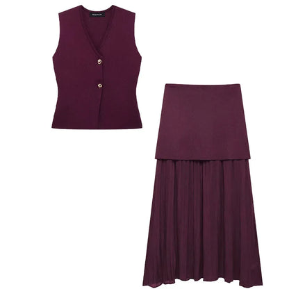 Splicing Elegant Suits Sets