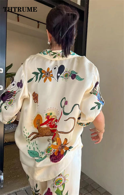 Elegant Summer Floral Print Co-ords