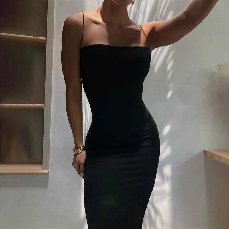 Sexy Dress Women Streetwear Sleeveless Backless