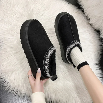 Winter Cashmere Warm Thick Soles Shoes