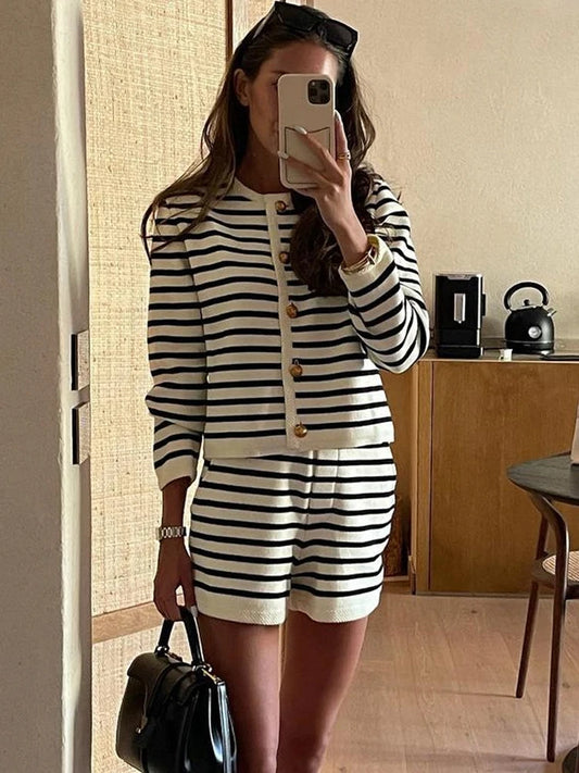 Tossy Striped Knit Set