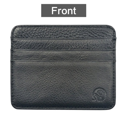 Genuine Leather ID Pocket Bank Credit Card Holder 1PC