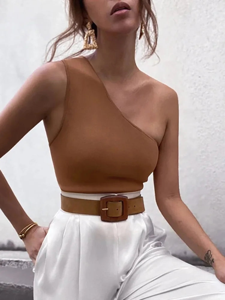 Sexy One Shoulder Tops