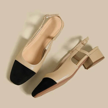 Elegant Sandals Medium Heel Toe