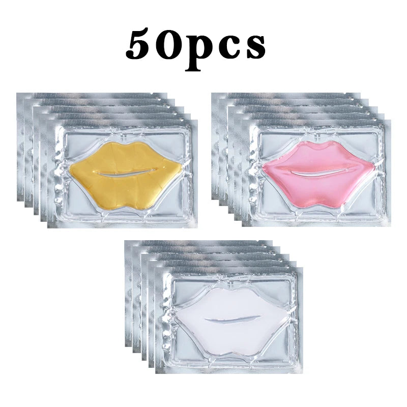 50pcs Collagen Moisturizing Lip Mask