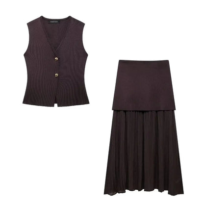 Splicing Elegant Suits Sets