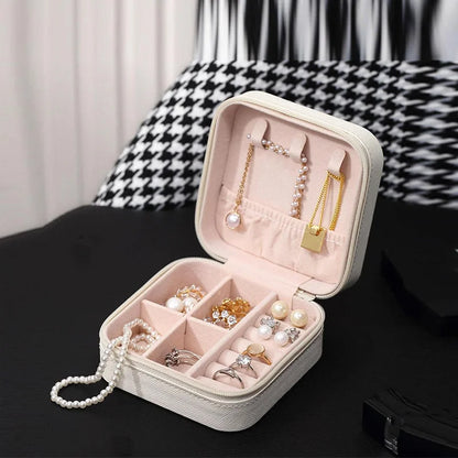 Portable Mini Jewelry Storage Box Travel Organizer