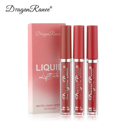 3 PCS Matte Lipsticks Waterproof