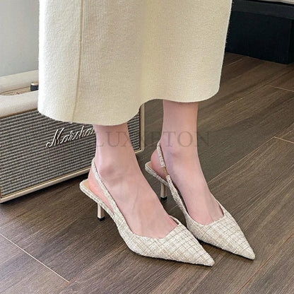 Pointed High Heel Sandals