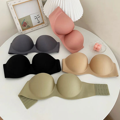 Seamless Strapless Wireless Bralette