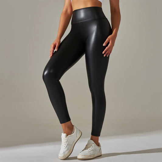 High Waisted Tight and Sexy PU Leather Pants