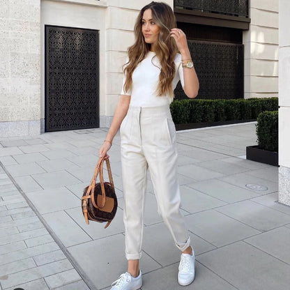 High waist Pencil Trousers