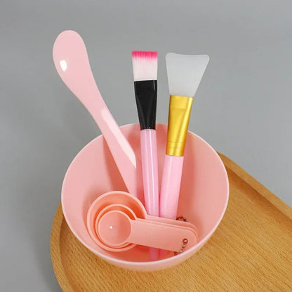 Facial Brush Mask Bowl Spoon Set